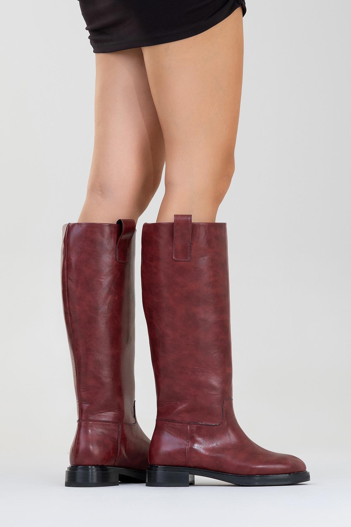 Alaska Burgundy Pattern Western Boot (Women)