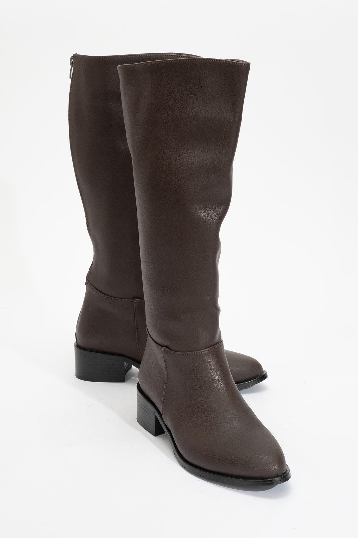 Svetlo - Brown Back-Zip Knee-High Boot (Women)