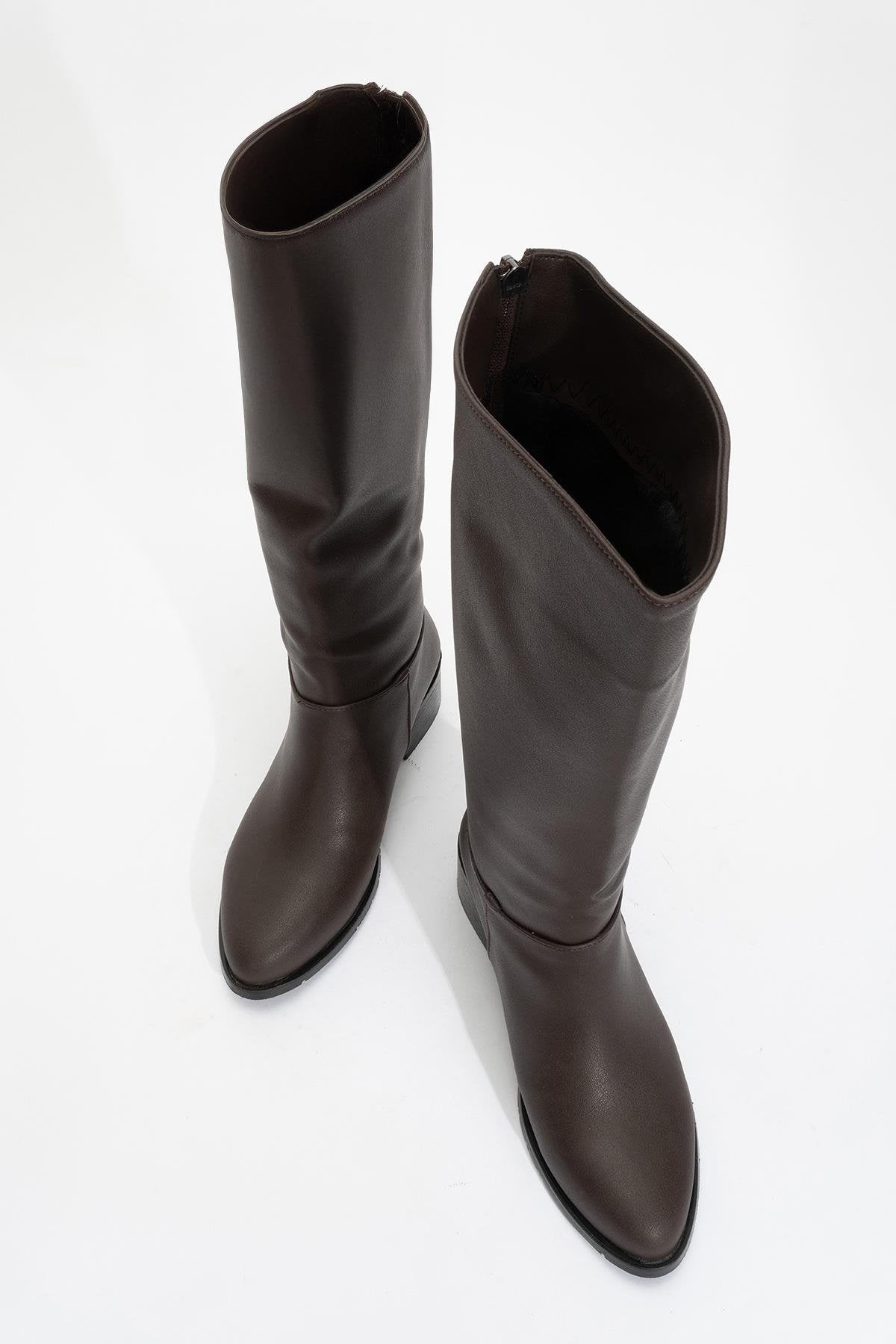 Svetlo - Brown Back-Zip Knee-High Boot (Women)
