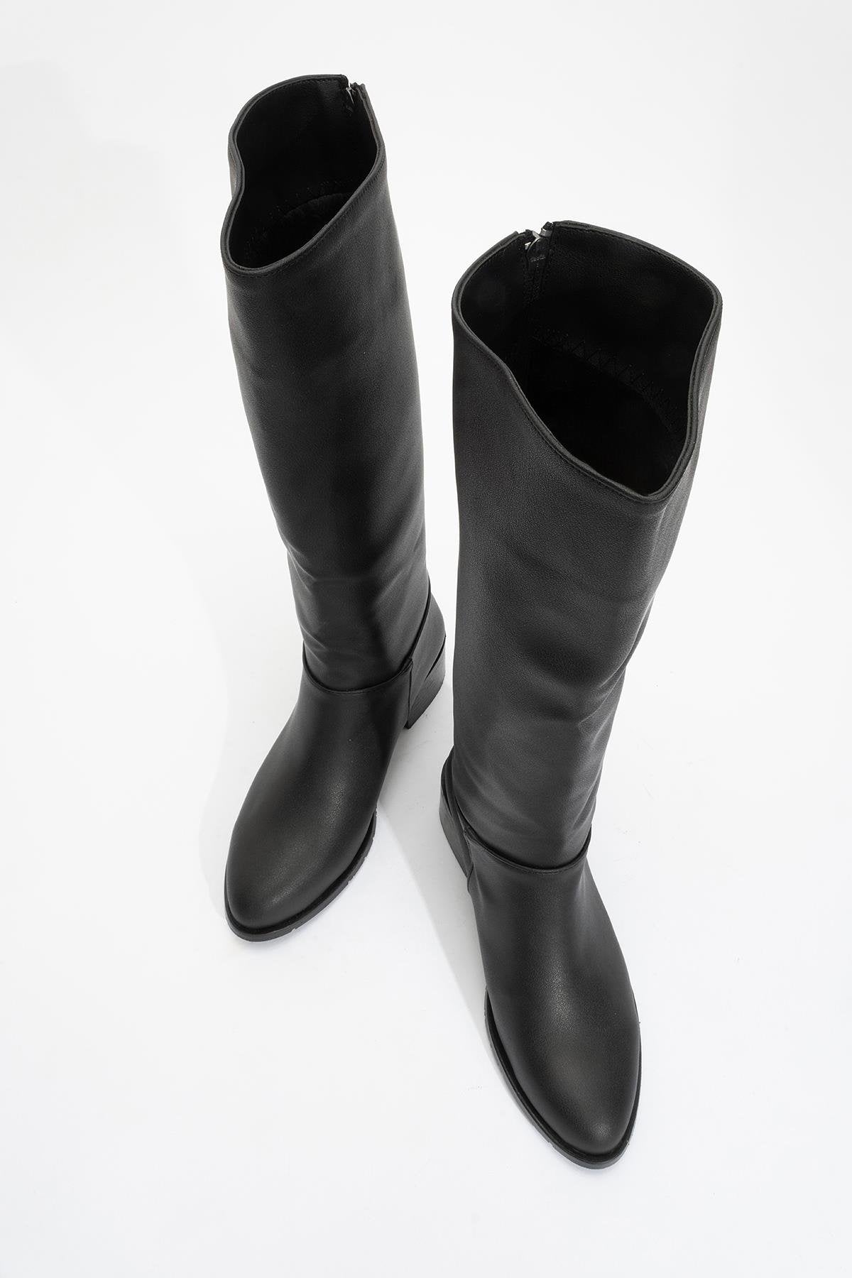 Svetlo - Black Back-Zip Knee-High Boot (Women)