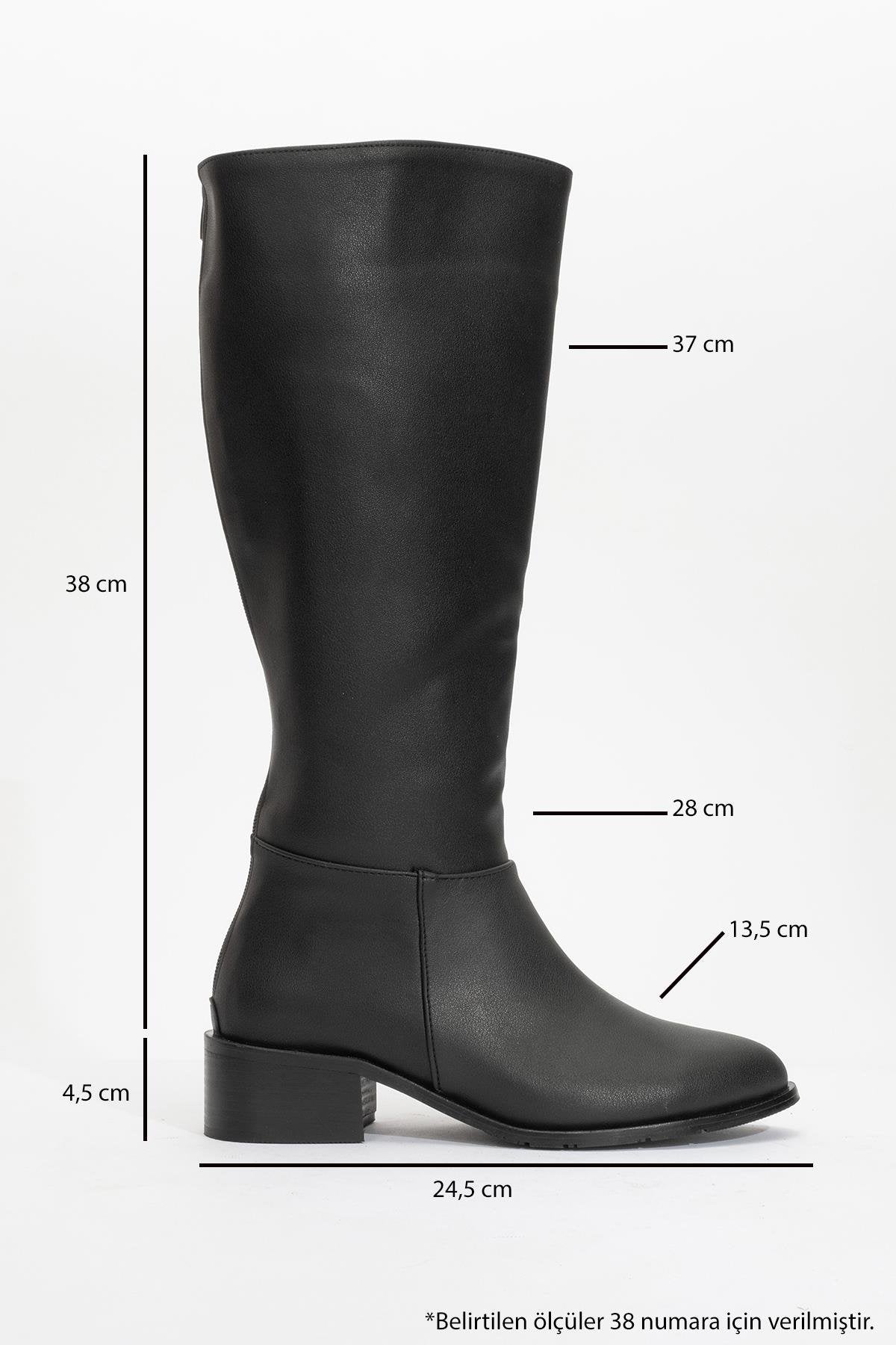 Svetlo - Black Back-Zip Knee-High Boot (Women)