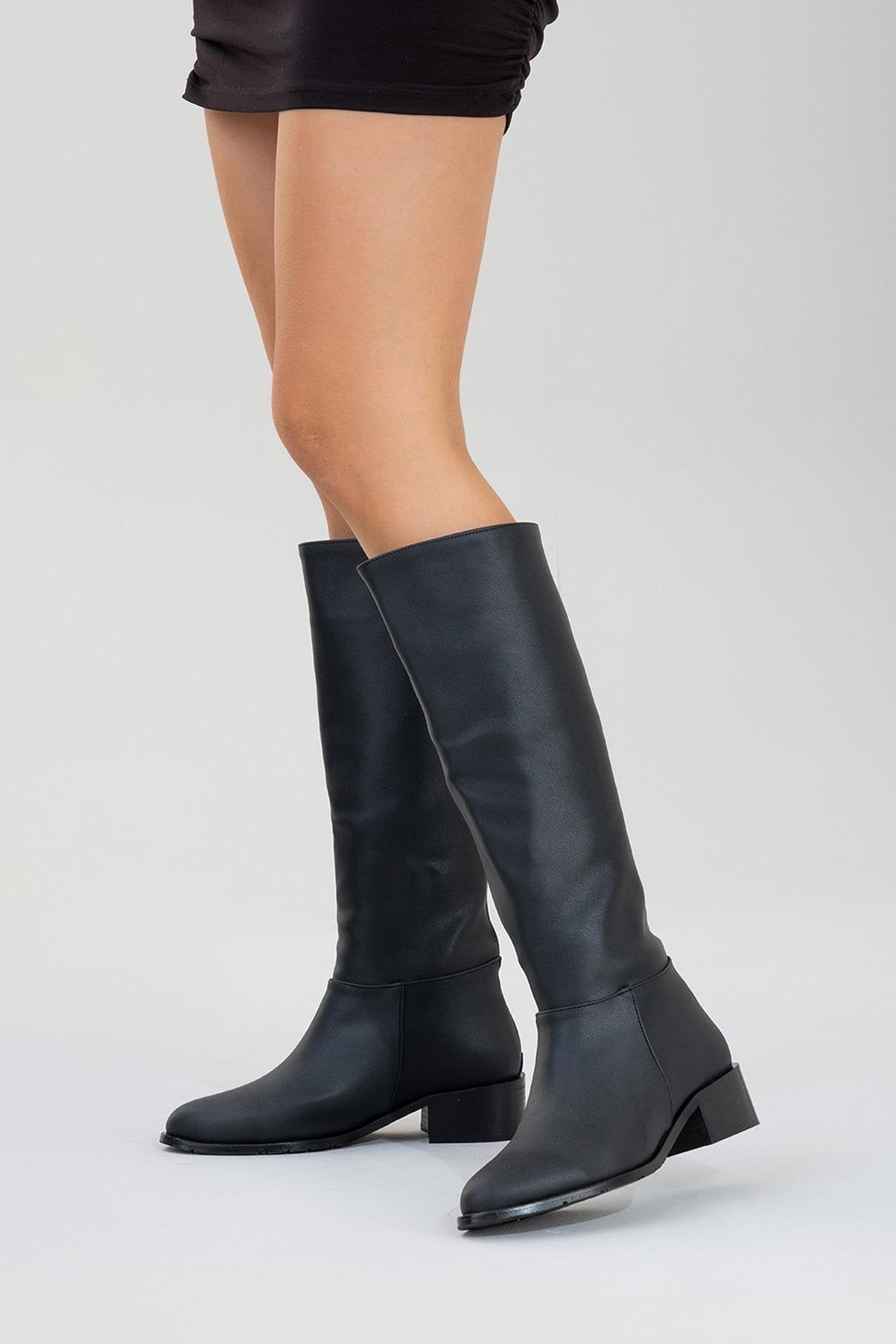 Svetlo - Black Back-Zip Knee-High Boot (Women)