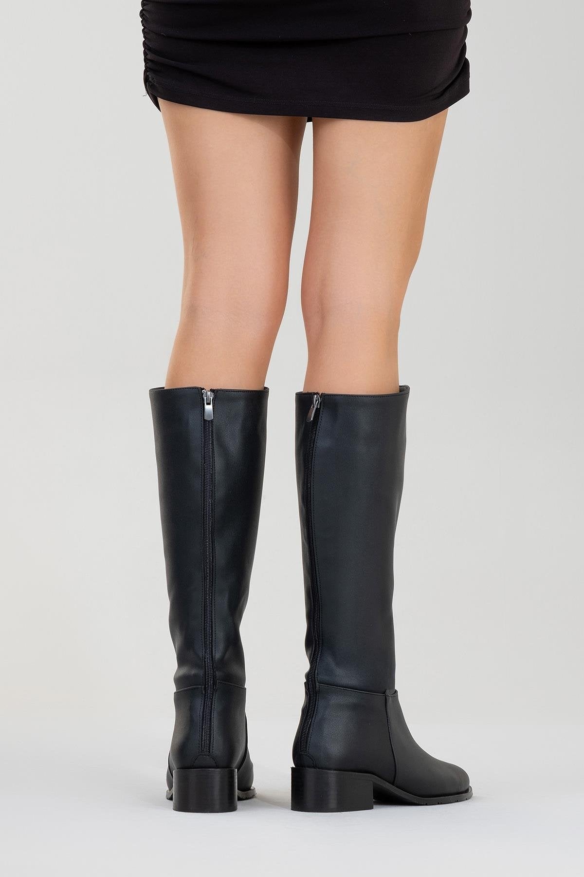 Svetlo - Black Back-Zip Knee-High Boot (Women)
