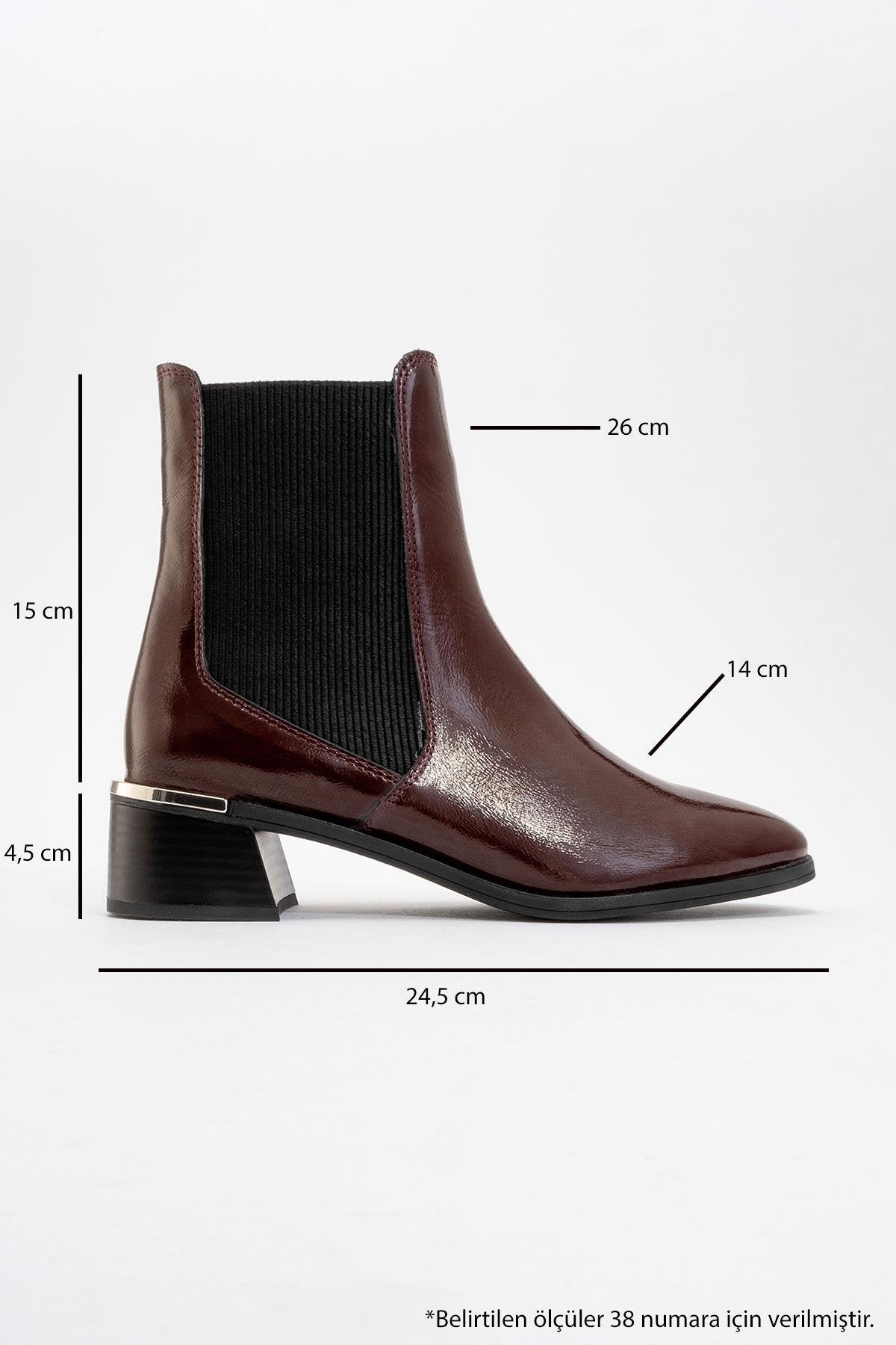 Neiva Burgundy Patent Leather Chelsea Boot (Women)