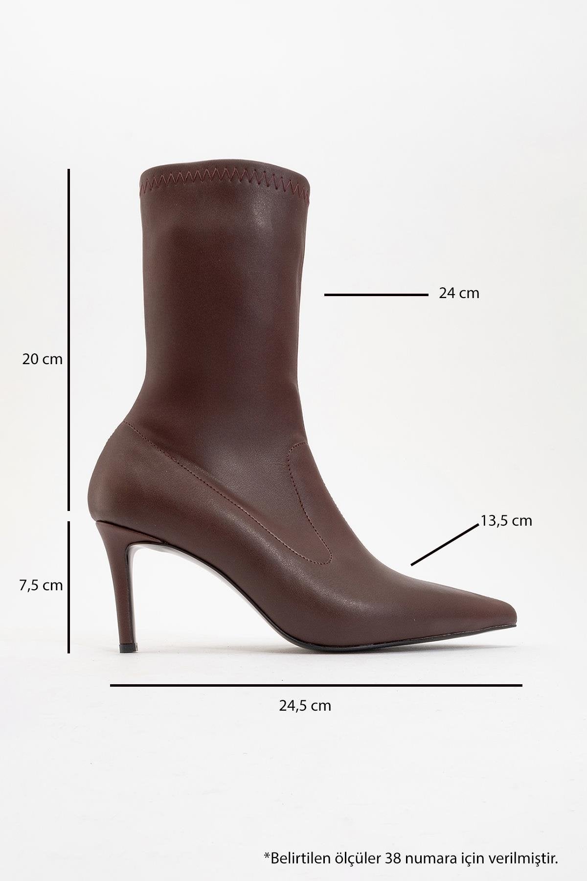 Thalin - Burgundy Pointed Toe Stiletto Boot (Women)