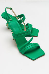 Heel - Green Heeled Sandal (Women)