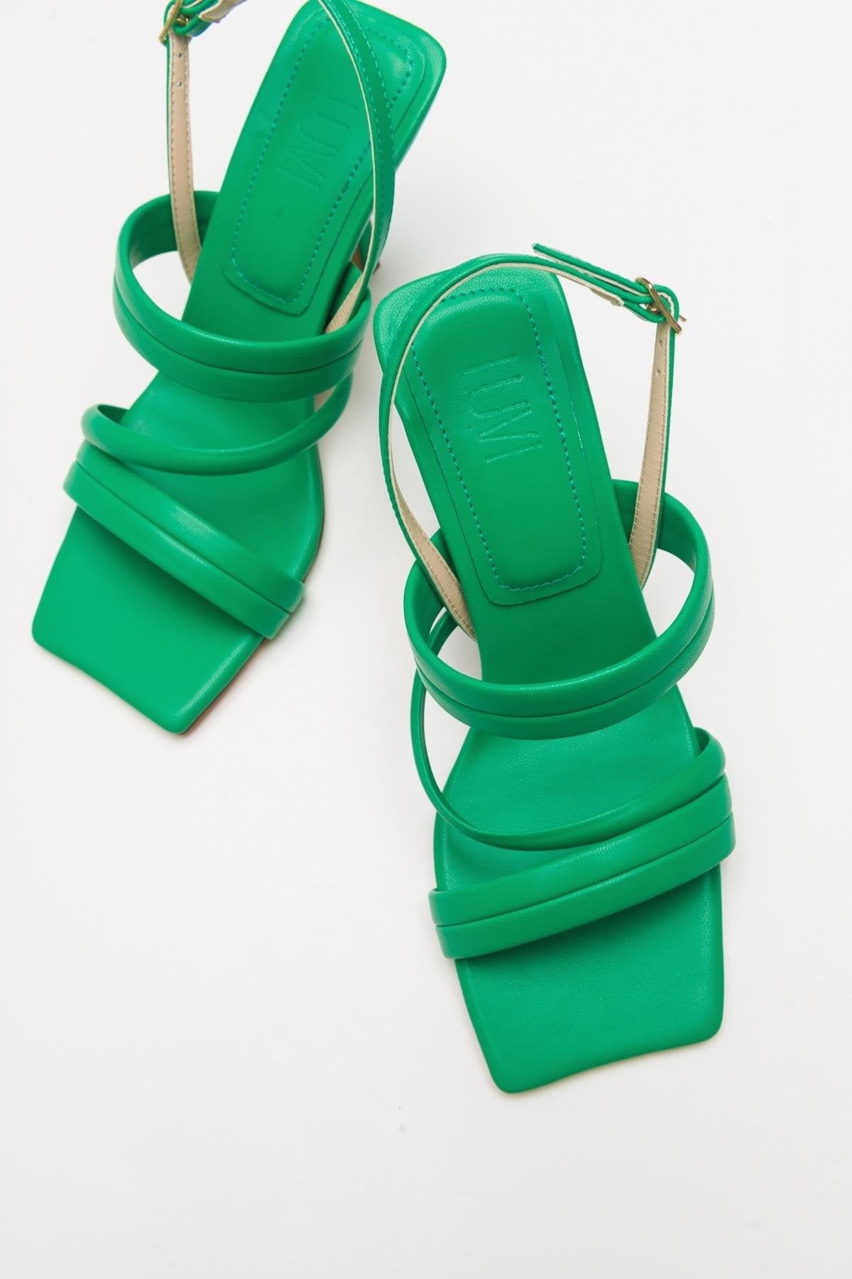 Heel - Green Heeled Sandal (Women)