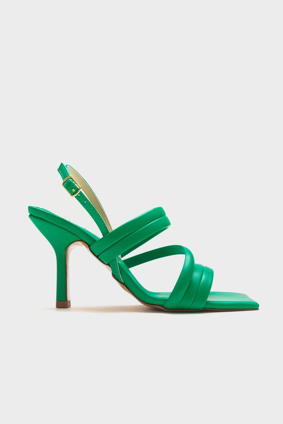 Heel - Green Heeled Sandal (Women)