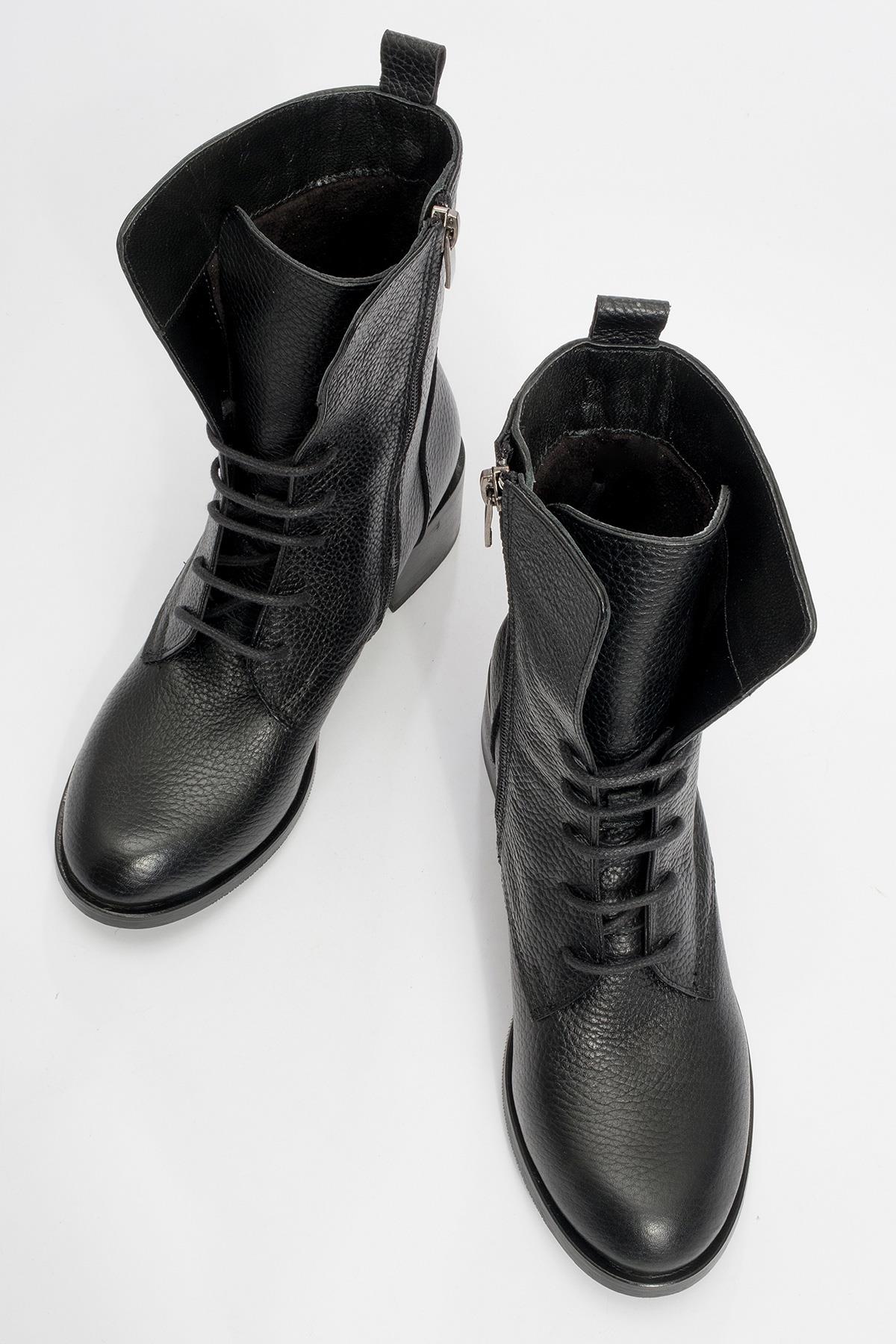 Lana Black Leather Boot (Women)