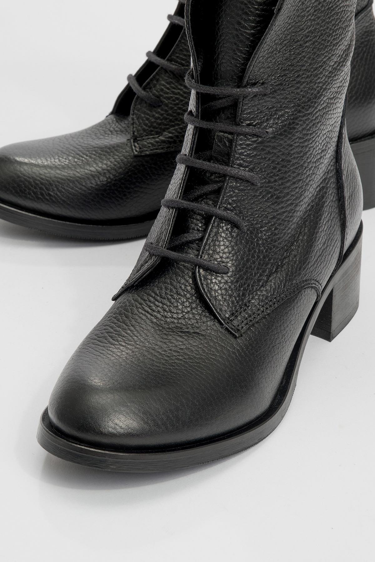 Lana Black Leather Boot (Women)