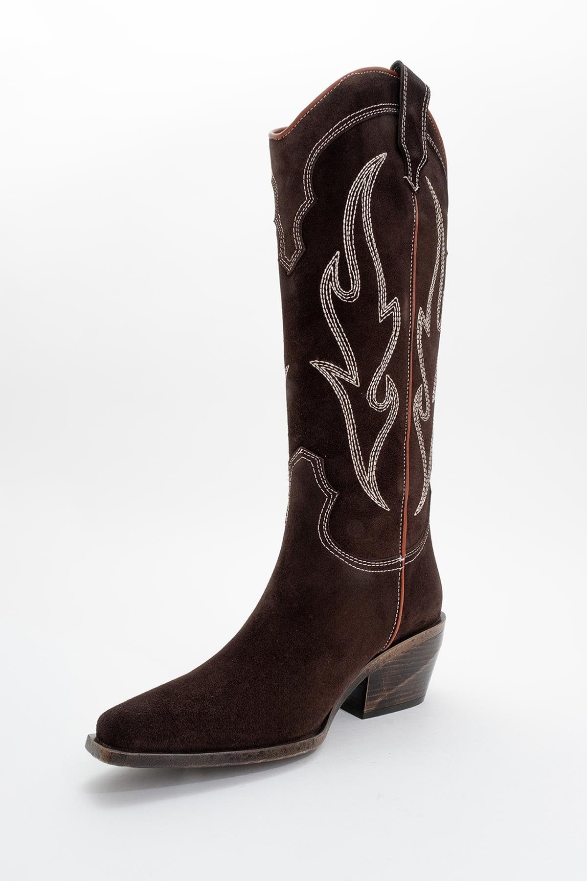 Pietro - Brown Genuine Suede Western Boot (Women)