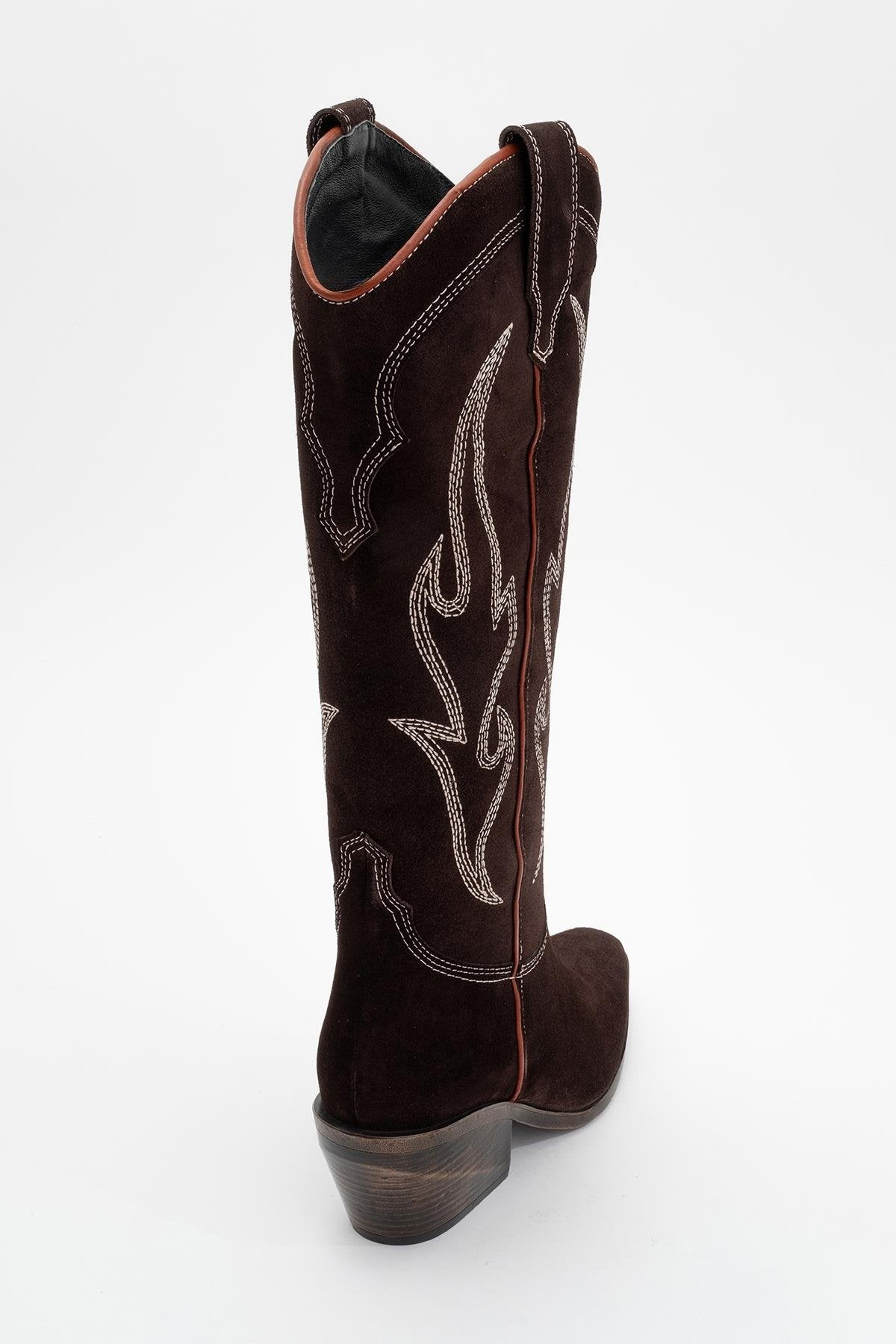 Pietro - Brown Genuine Suede Western Boot (Women)