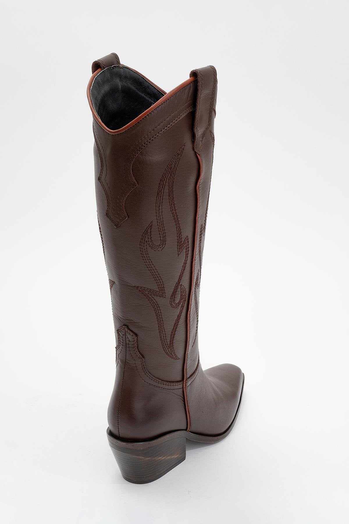 Pietro - Brown Genuine Leather Western Boot (Women)