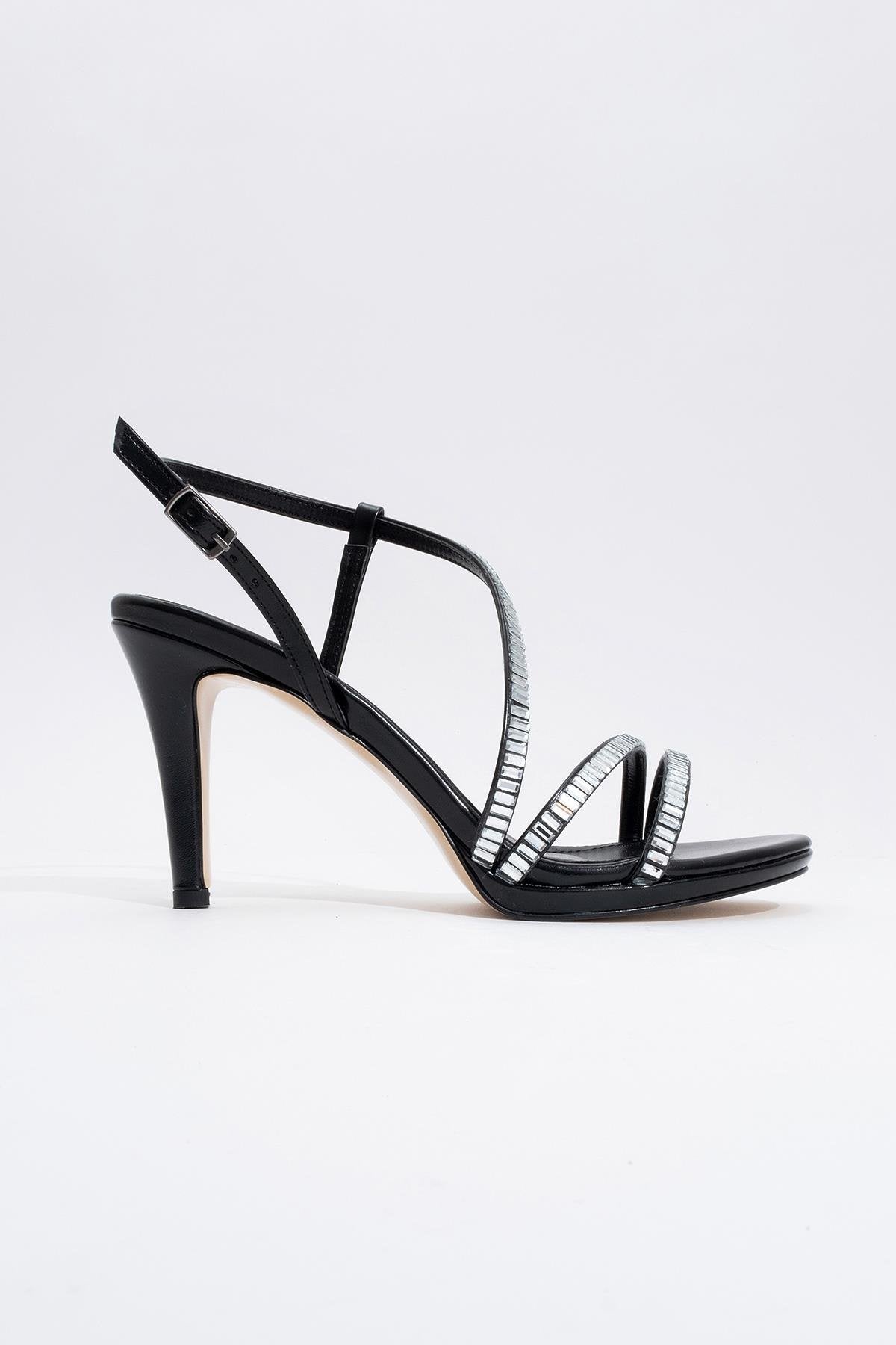 Nuevo - Black Jeweled High-Heel Dress Shoe (Women)
