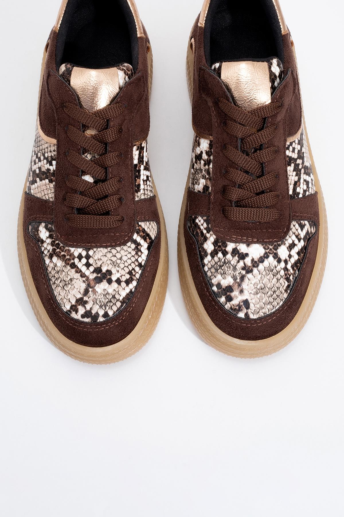 Montero - Brown Patterned Sneaker (Women)