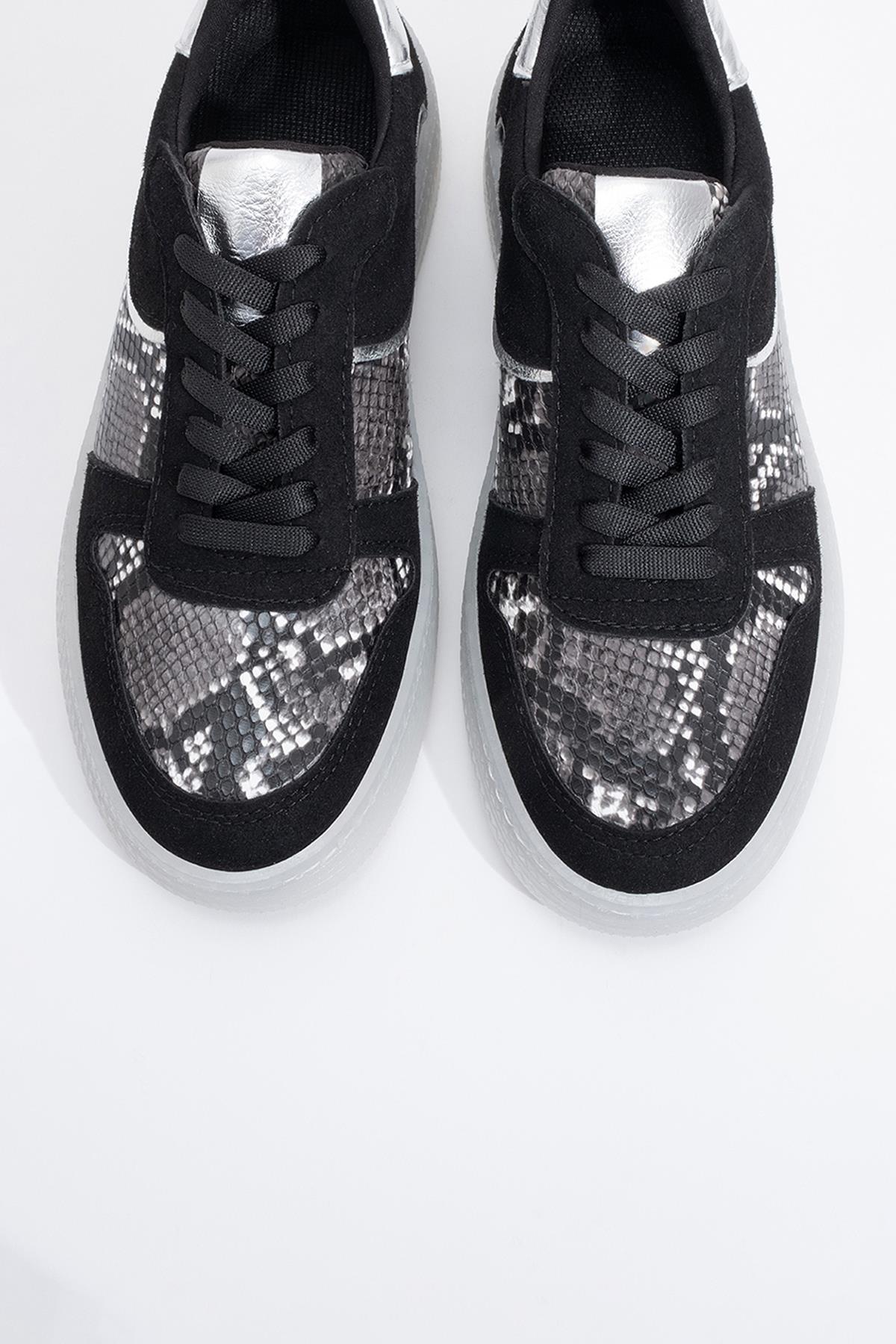 Montero - Black Patterned Sneaker (Women)