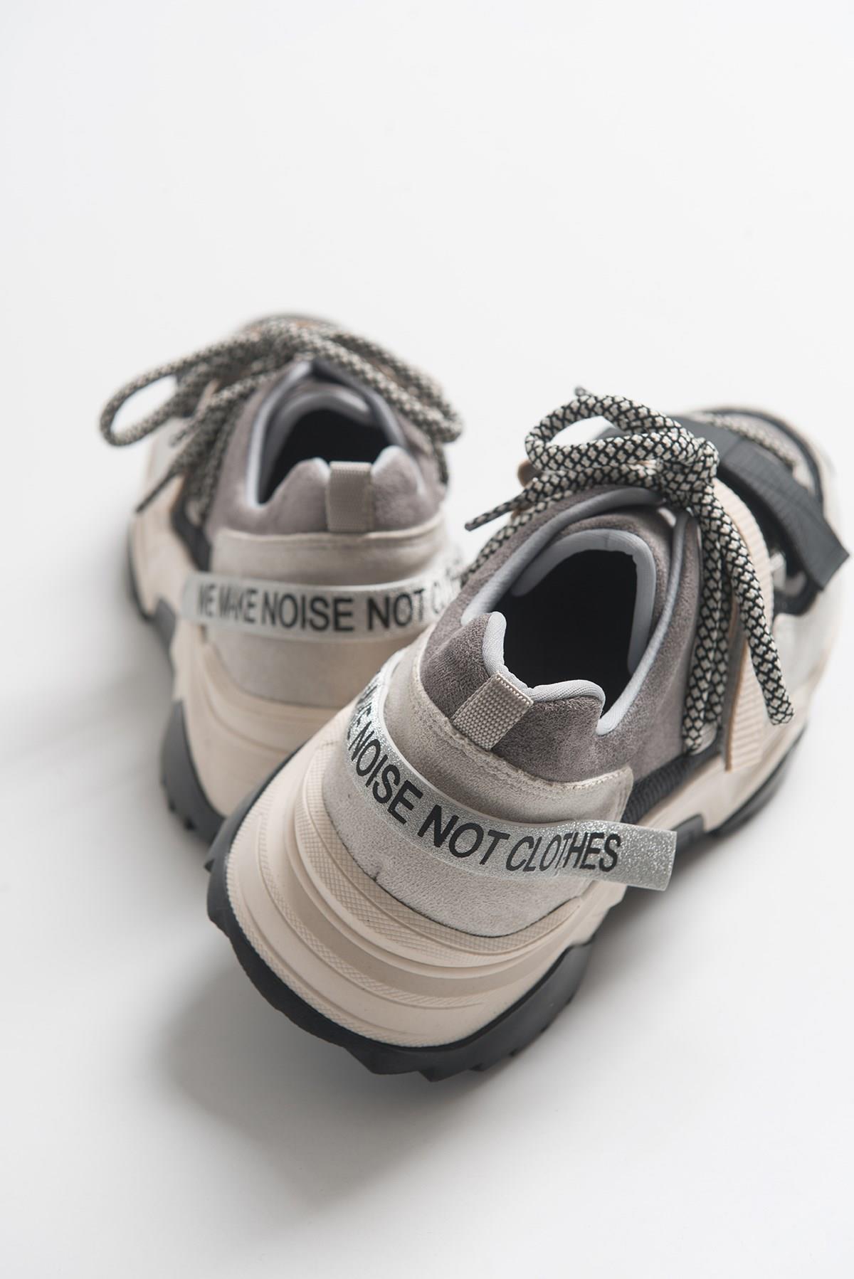 Lulen - Black Taupe Glitter-Logo Velcro Sport Sneaker (Women)