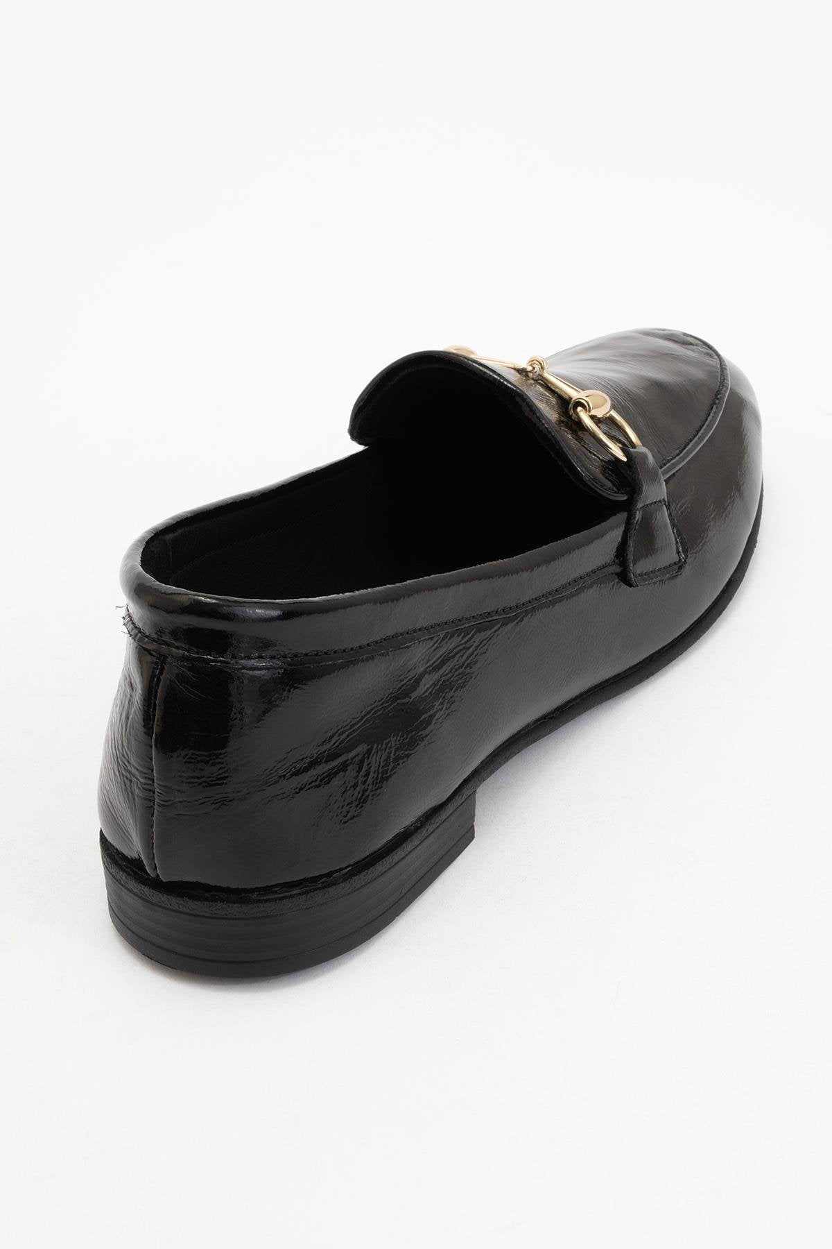 Rory - Black Patent Leather Bit Loafers