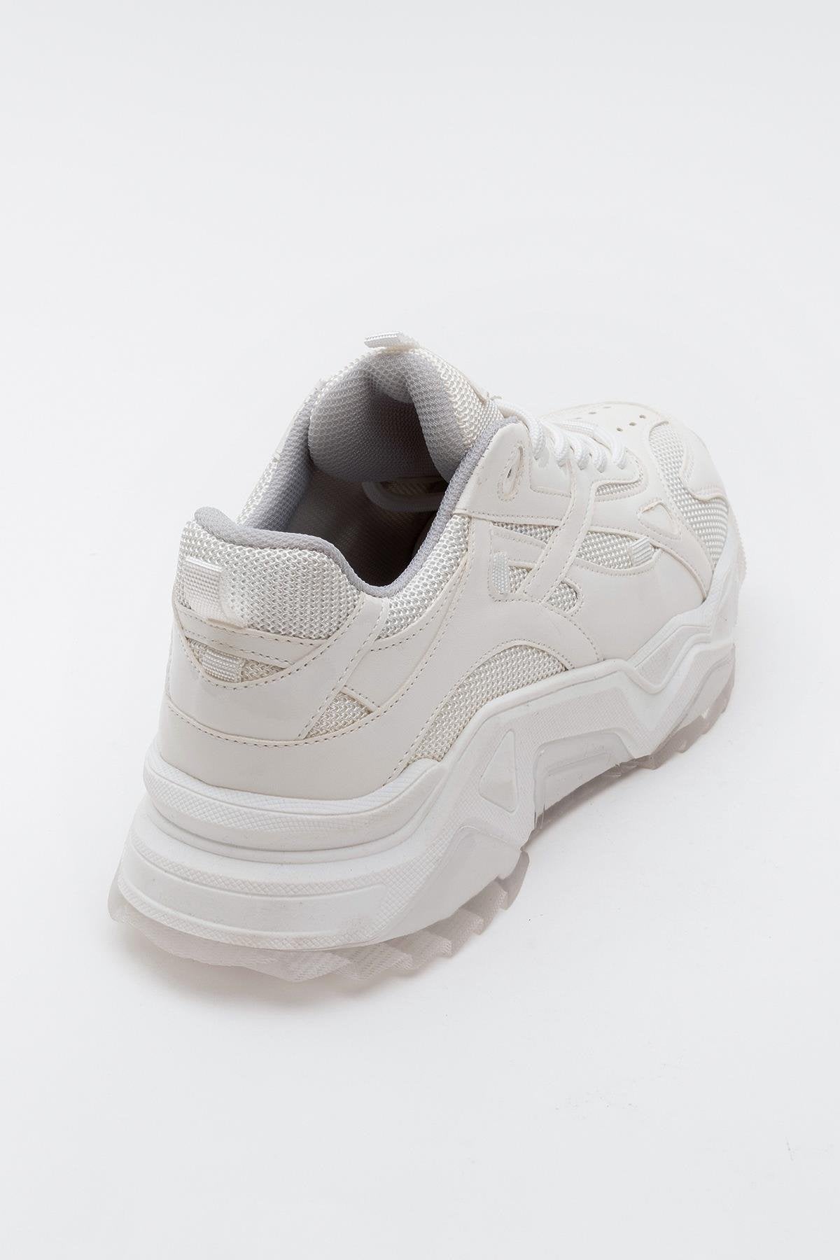 Loretta - White Platform Sneakers