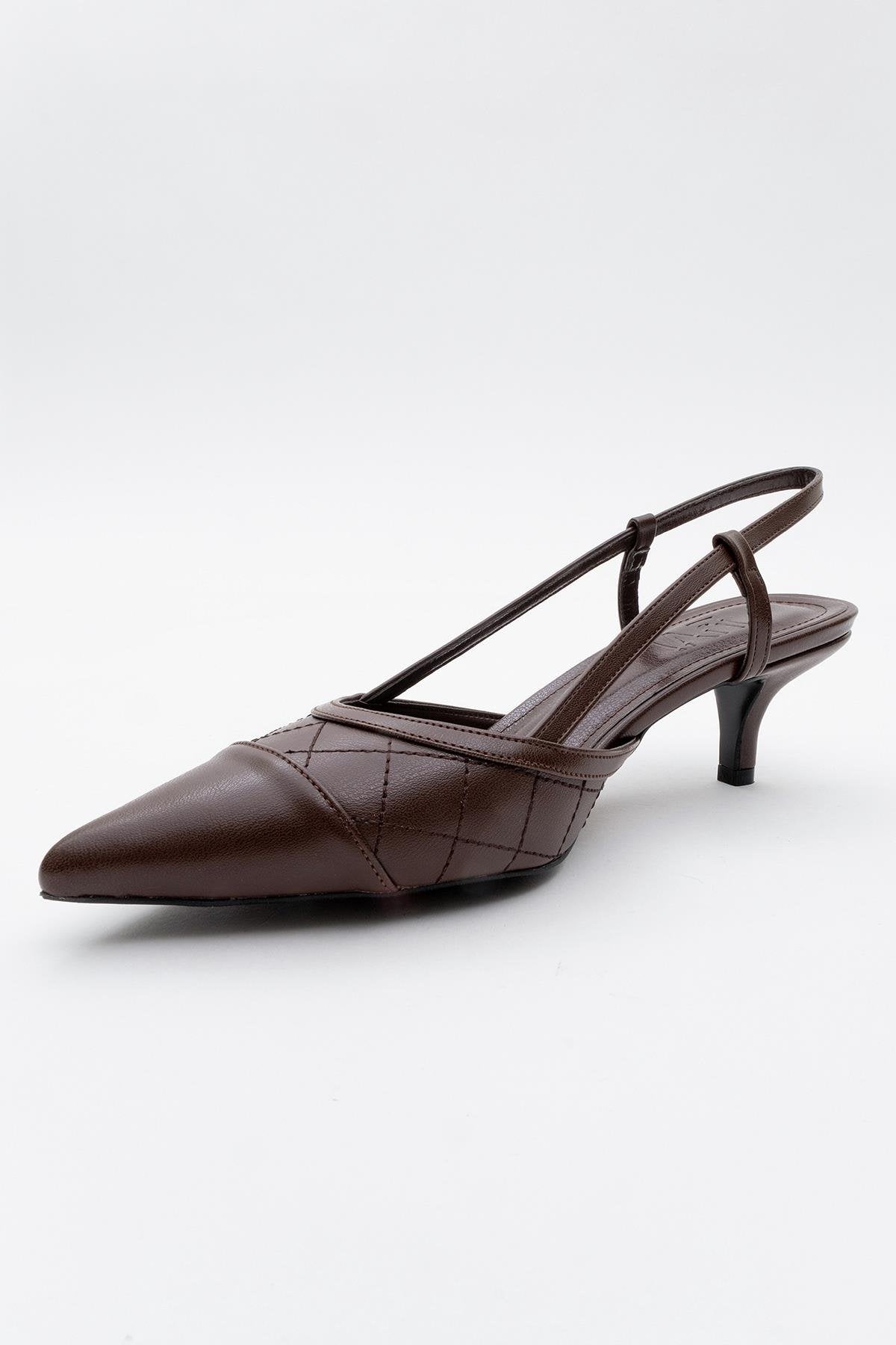 Point - Brown High Heel Shoe (Women)