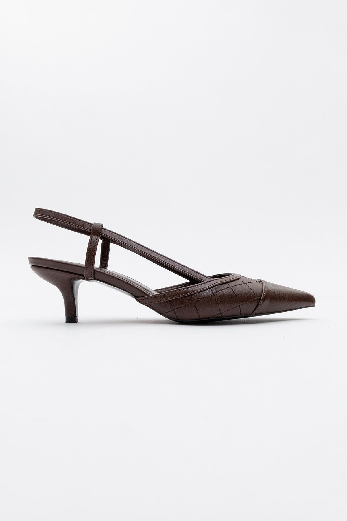 Point - Brown High Heel Shoe (Women)
