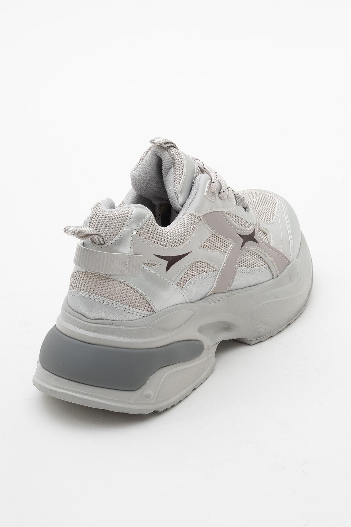 Marron - Silver Gray Sneakers (Women)