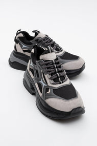 Marron - Black Sport Sneakers (Women)