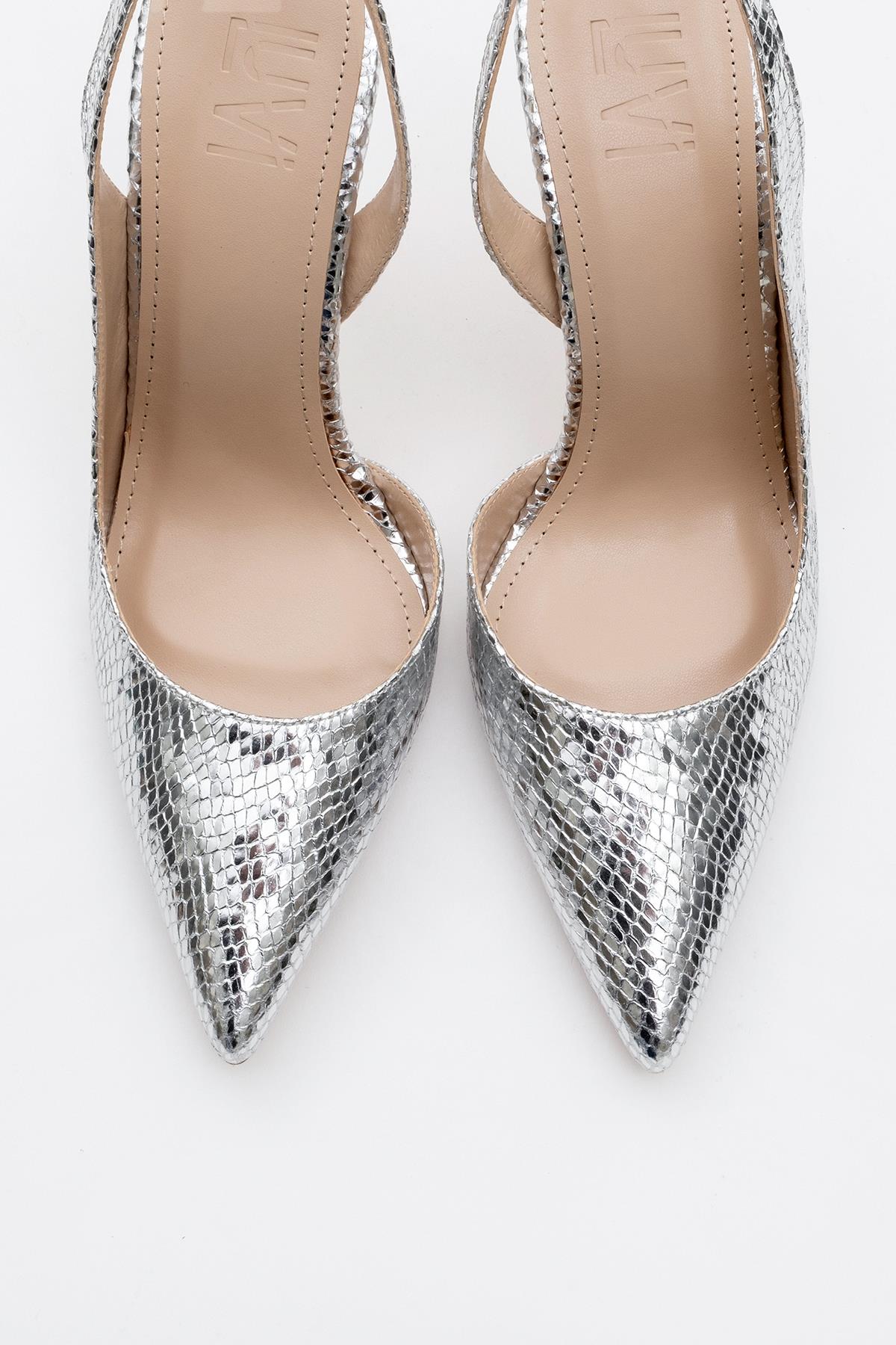 Twine - Silver Patterned High Heel (Women)