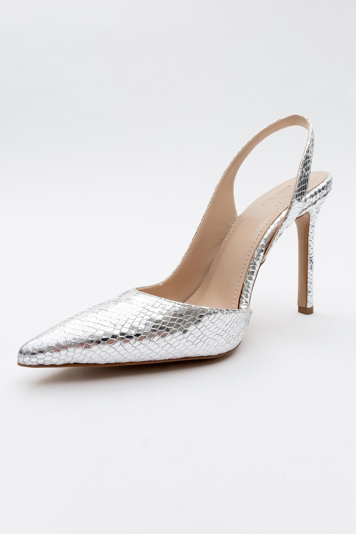 Twine - Silver Patterned High Heel (Women)