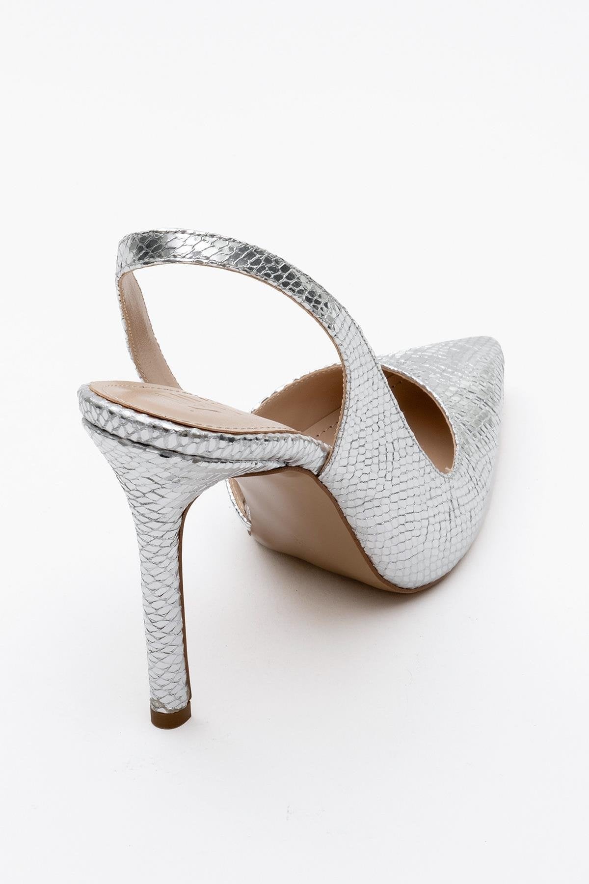 Twine - Silver Patterned High Heel (Women)