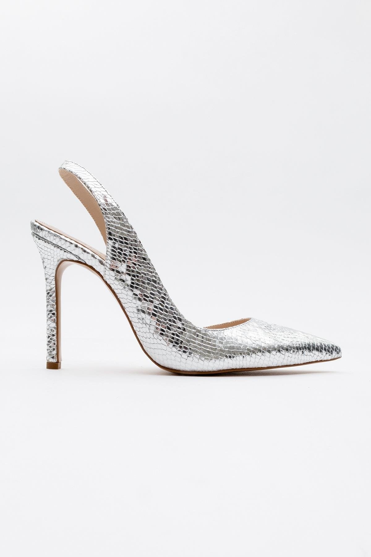 Twine - Silver Patterned High Heel (Women)