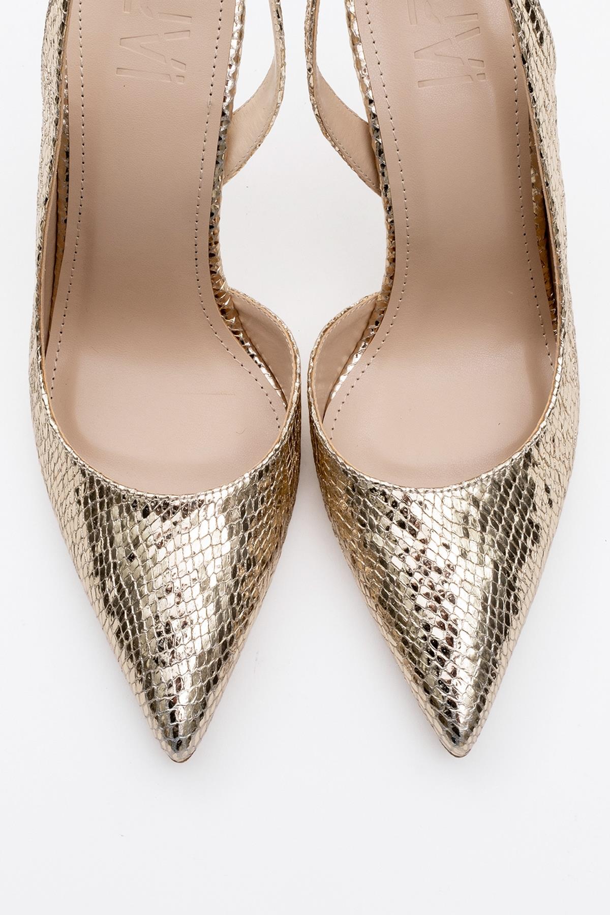 Twine - Gold Patterned High Heel (Women)