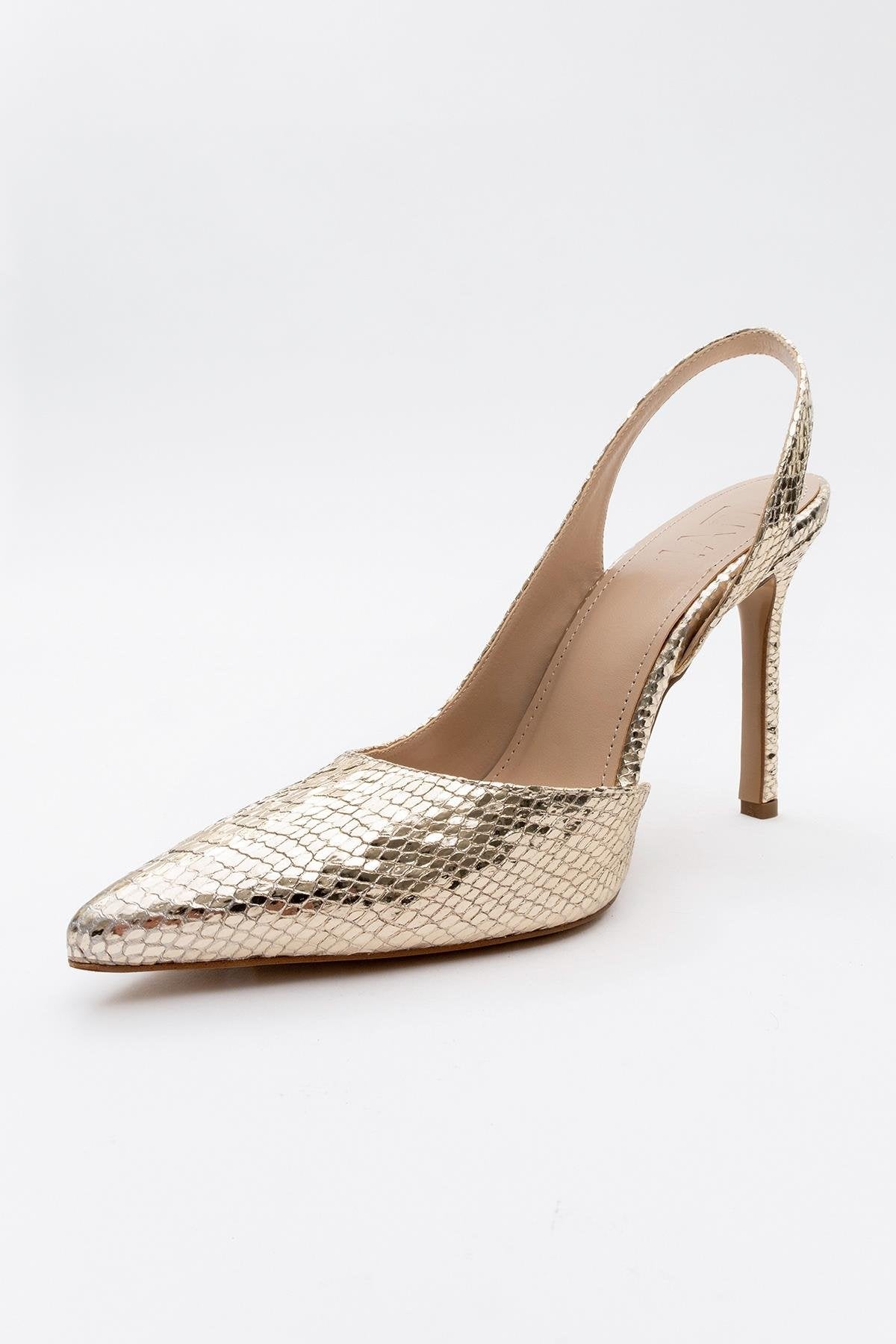 Twine - Gold Patterned High Heel (Women)