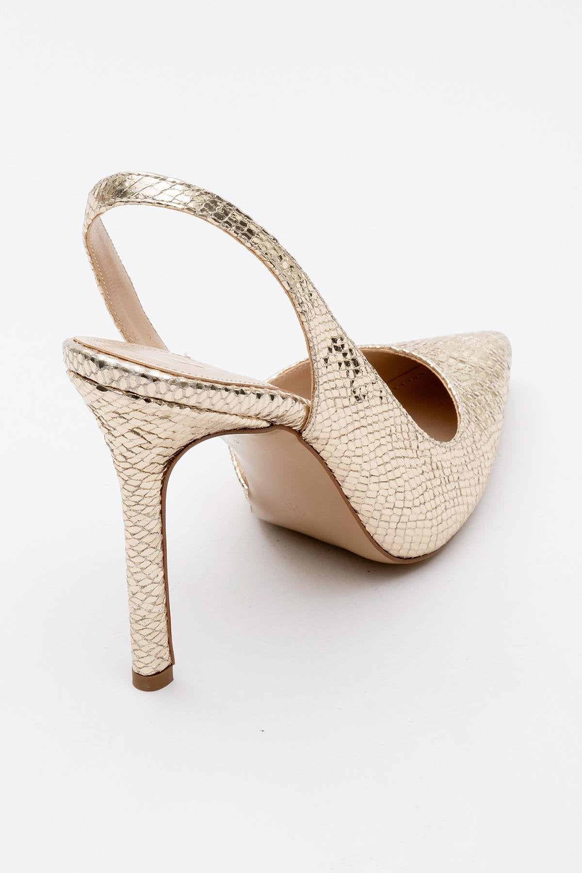 Twine - Gold Patterned High Heel (Women)