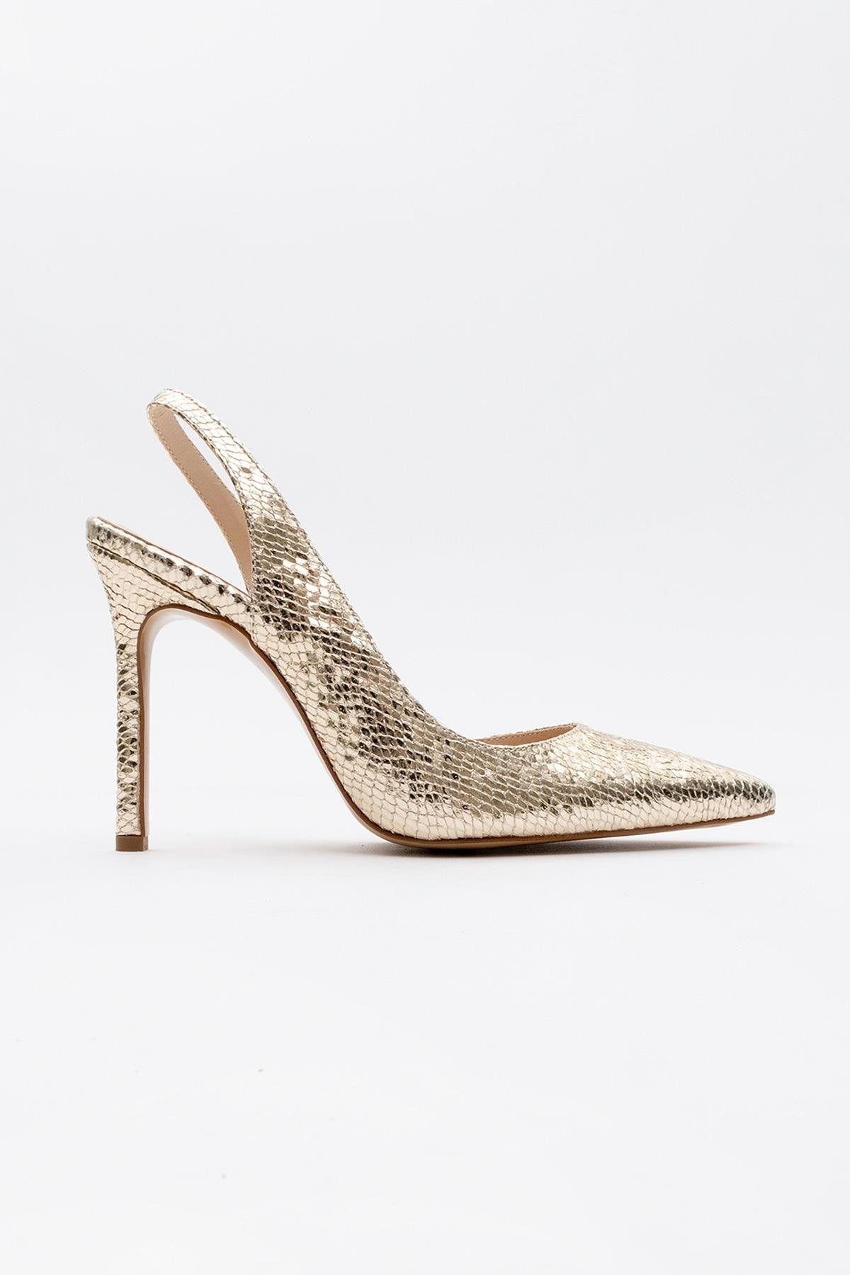 Twine - Gold Patterned High Heel (Women)