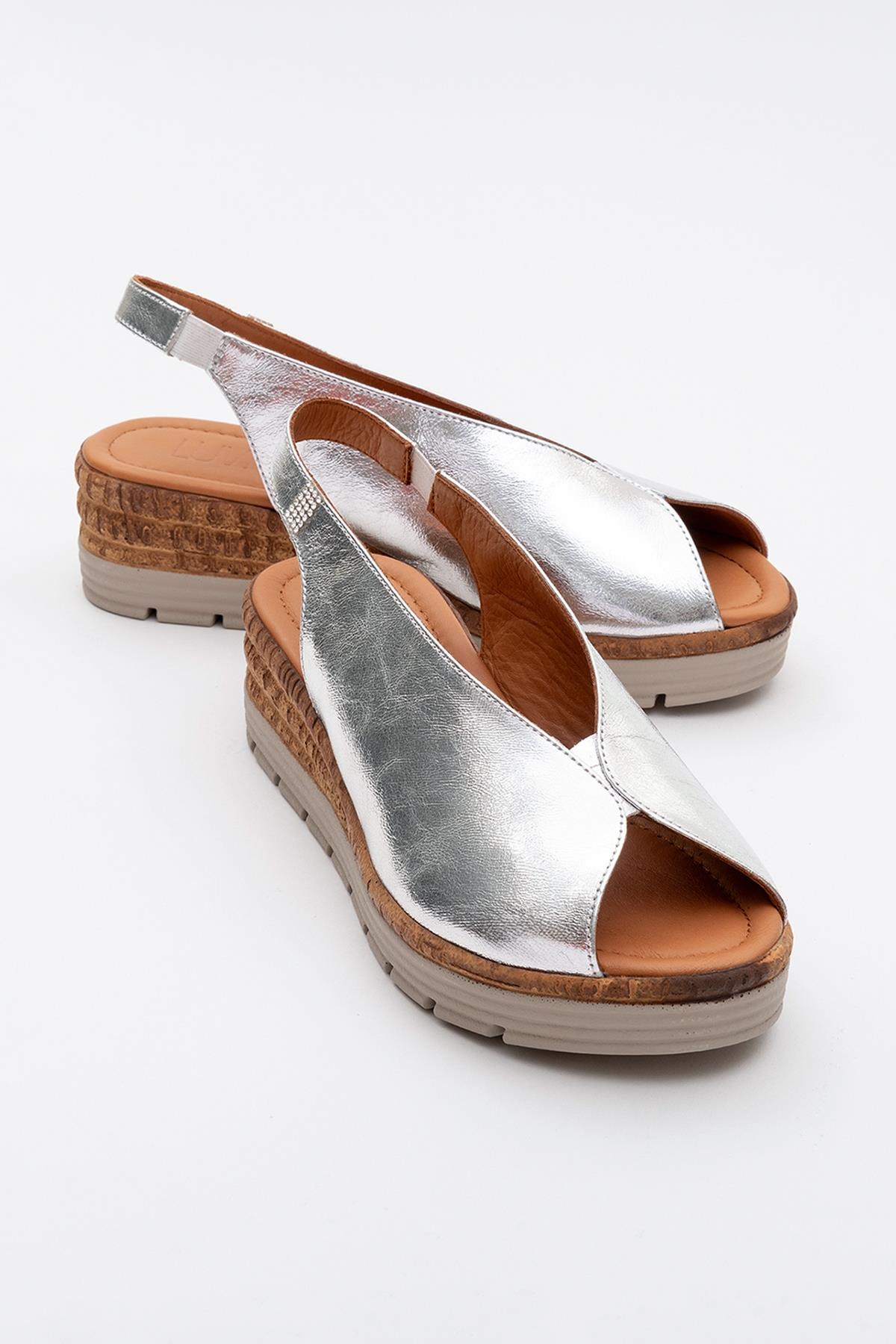 Blom - Silver Leather Platform Sandal (Women)