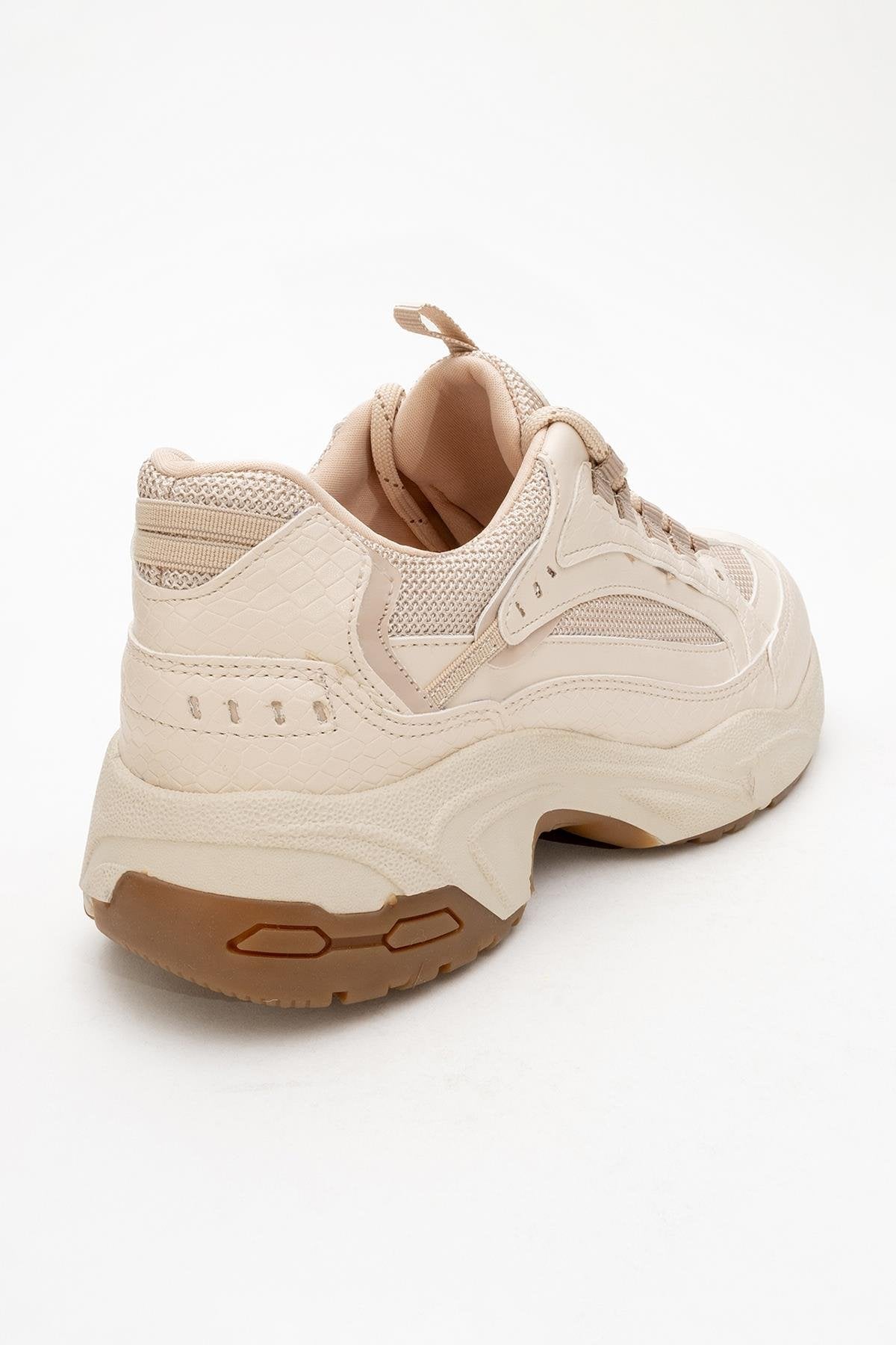 Bambi - Beige Printed Mesh Sneaker (Women)