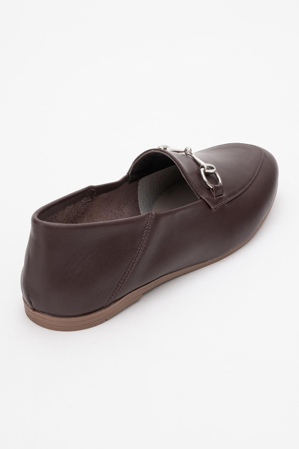 Penny - Brown Leather Horsebit Loafers