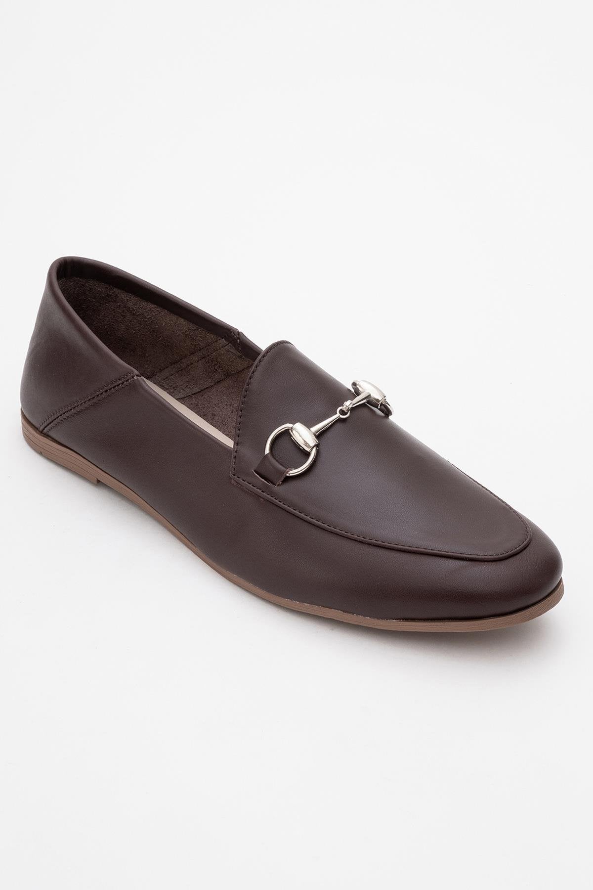 Penny - Brown Leather Horsebit Loafers