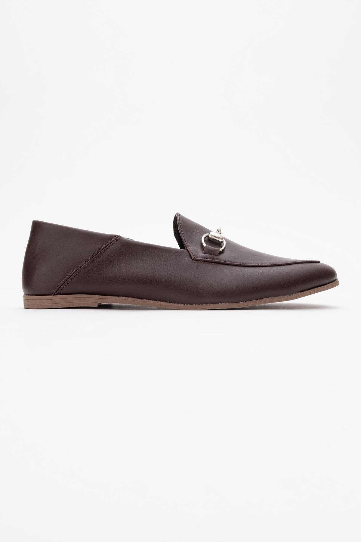 Penny - Brown Leather Horsebit Loafers