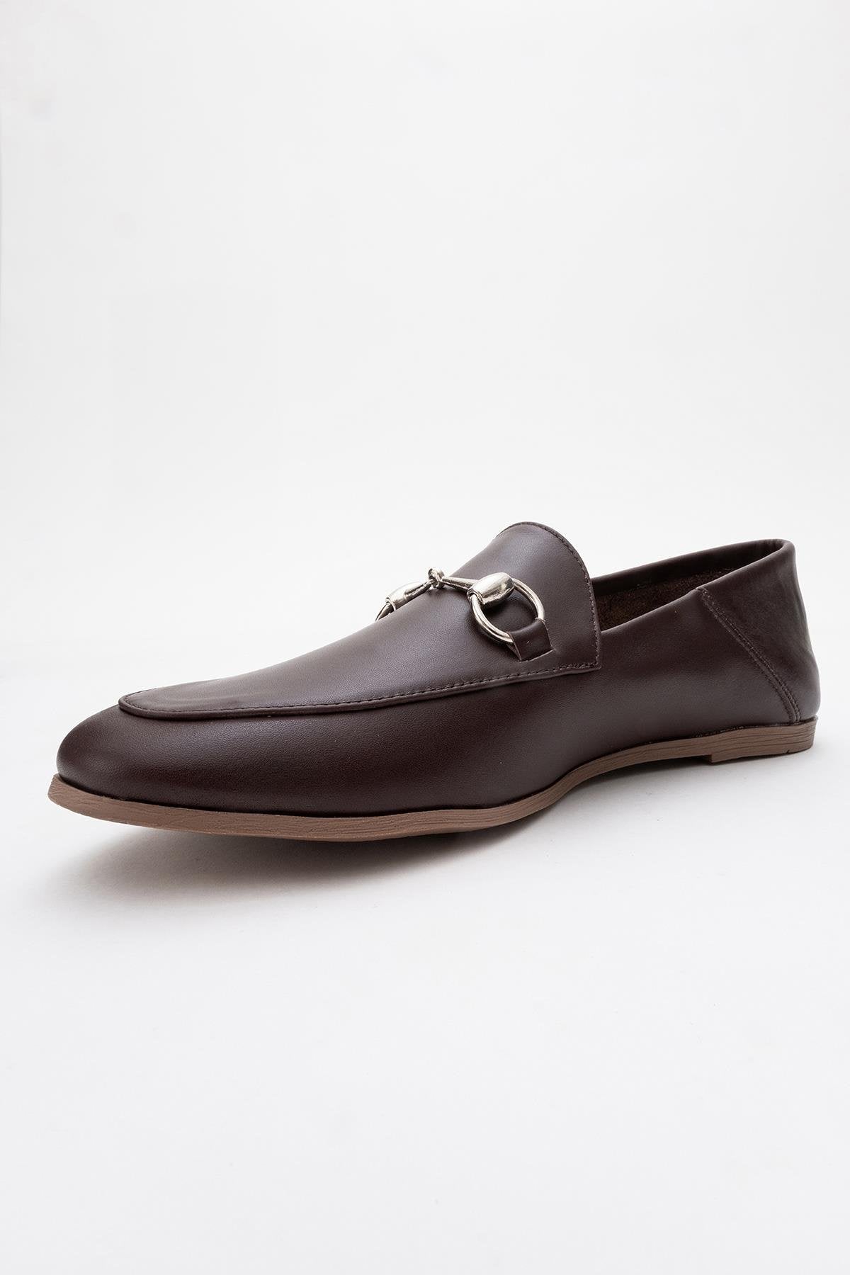 Penny - Brown Leather Horsebit Loafers