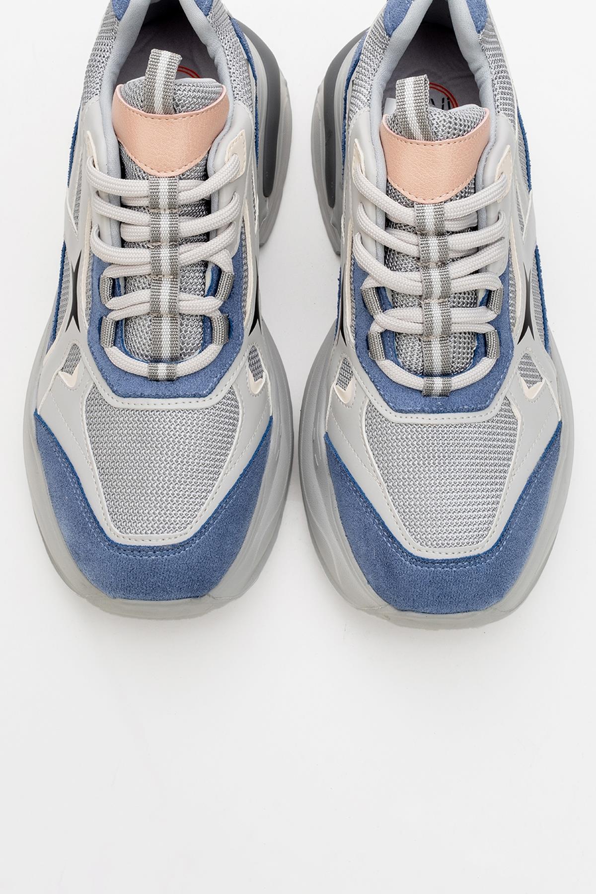 Marron - Blue Gray Sneaker (Women)