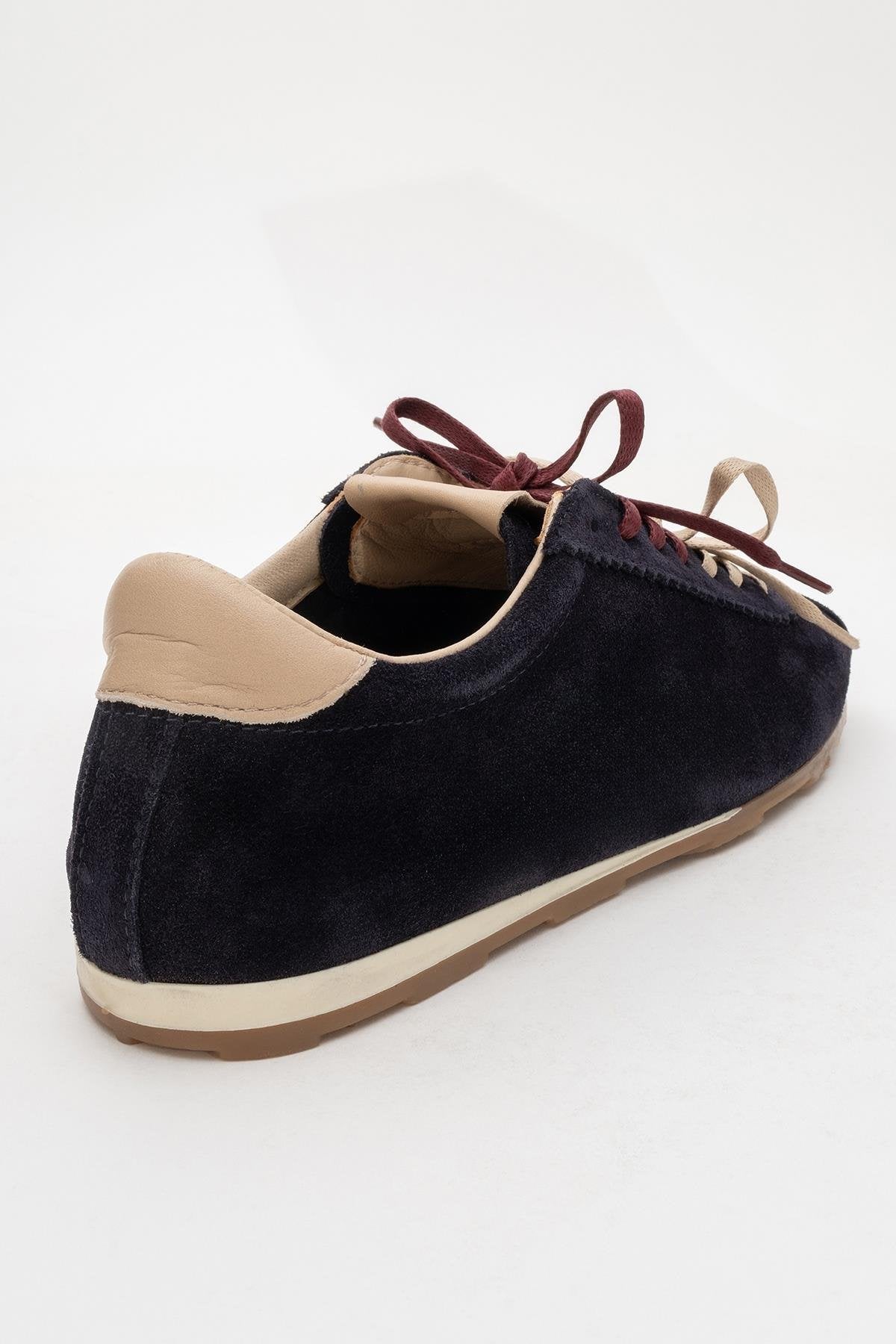 Crea - Navy Leather Sneakers (Women)