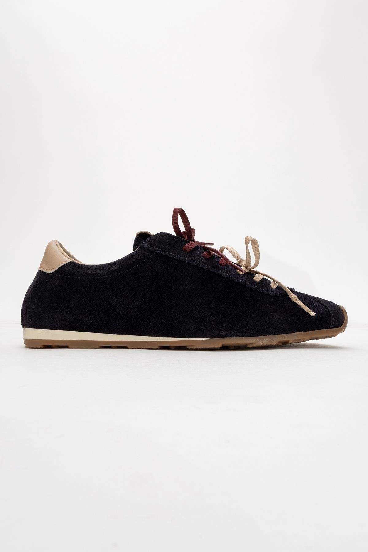 Crea - Navy Leather Sneakers (Women)