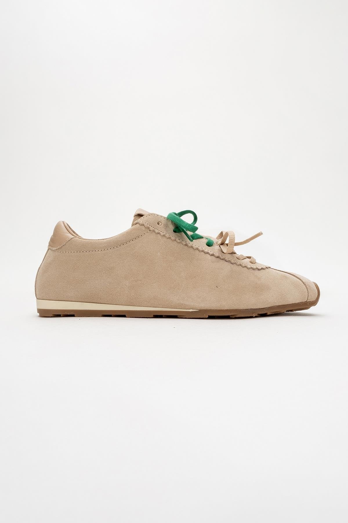 Crea - Beige Leather Sneakers (Women)