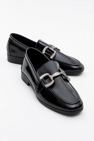 Rous - Black Patent Leather Bit Loafers (Women)
