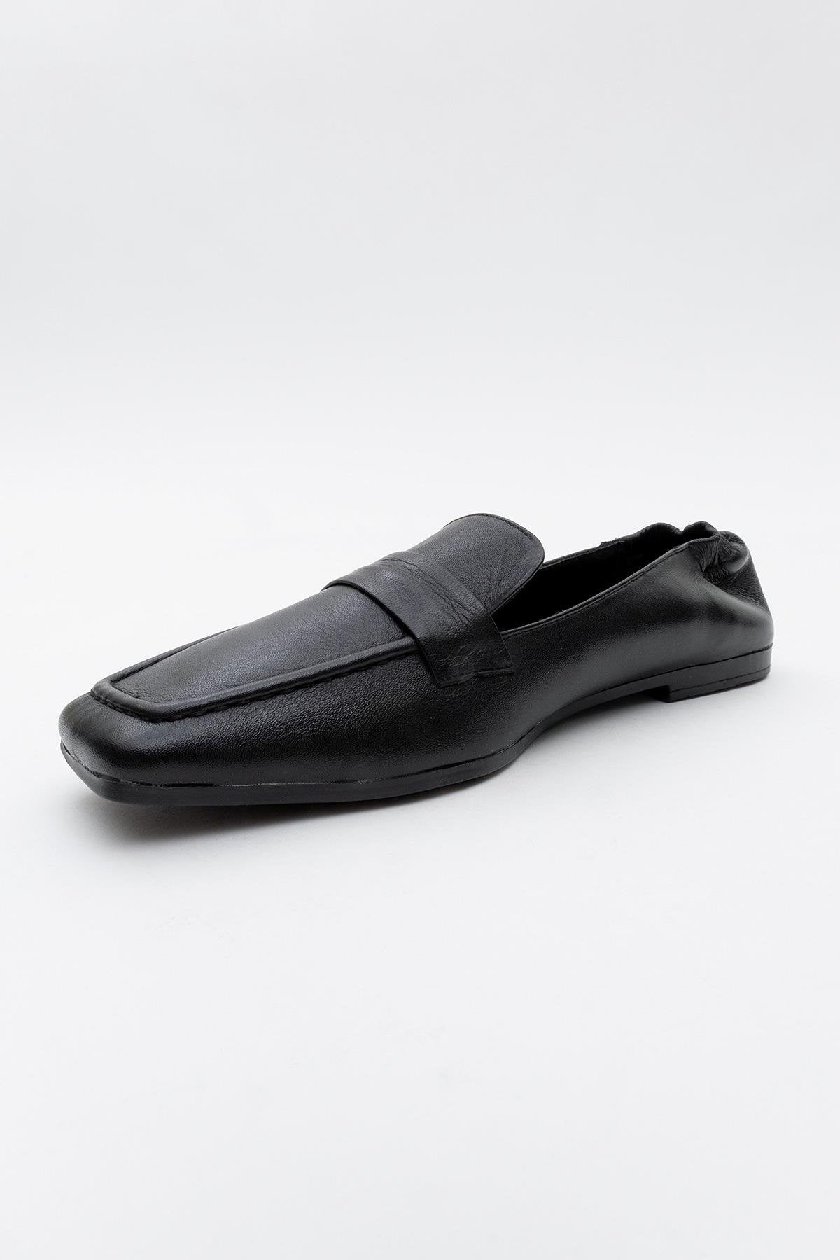 Liepa - Black Leather Loafers (Women)