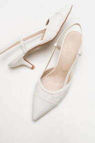 Point - White Heeled Shoe (Women)