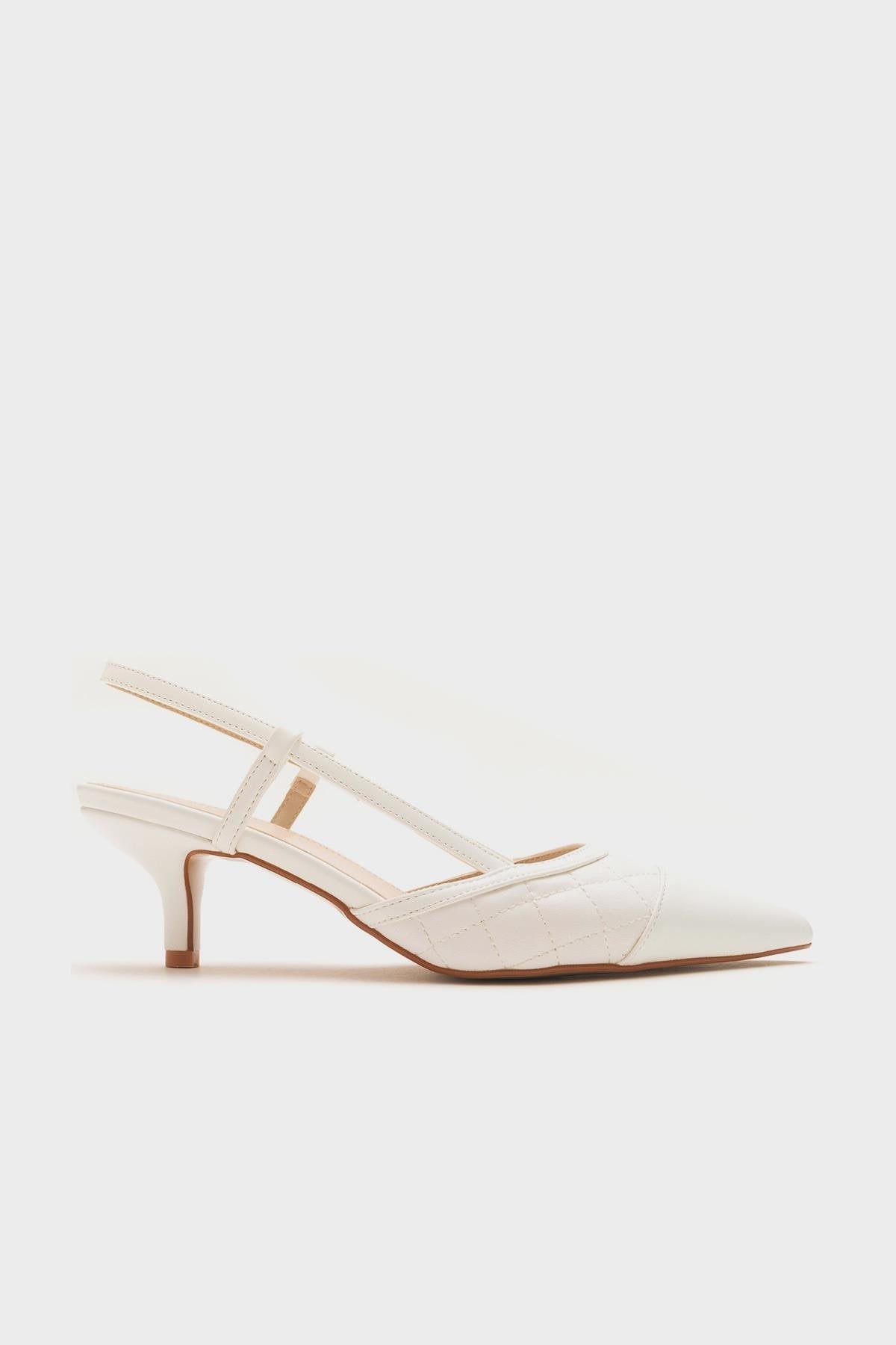 Point - White Heeled Shoe (Women)