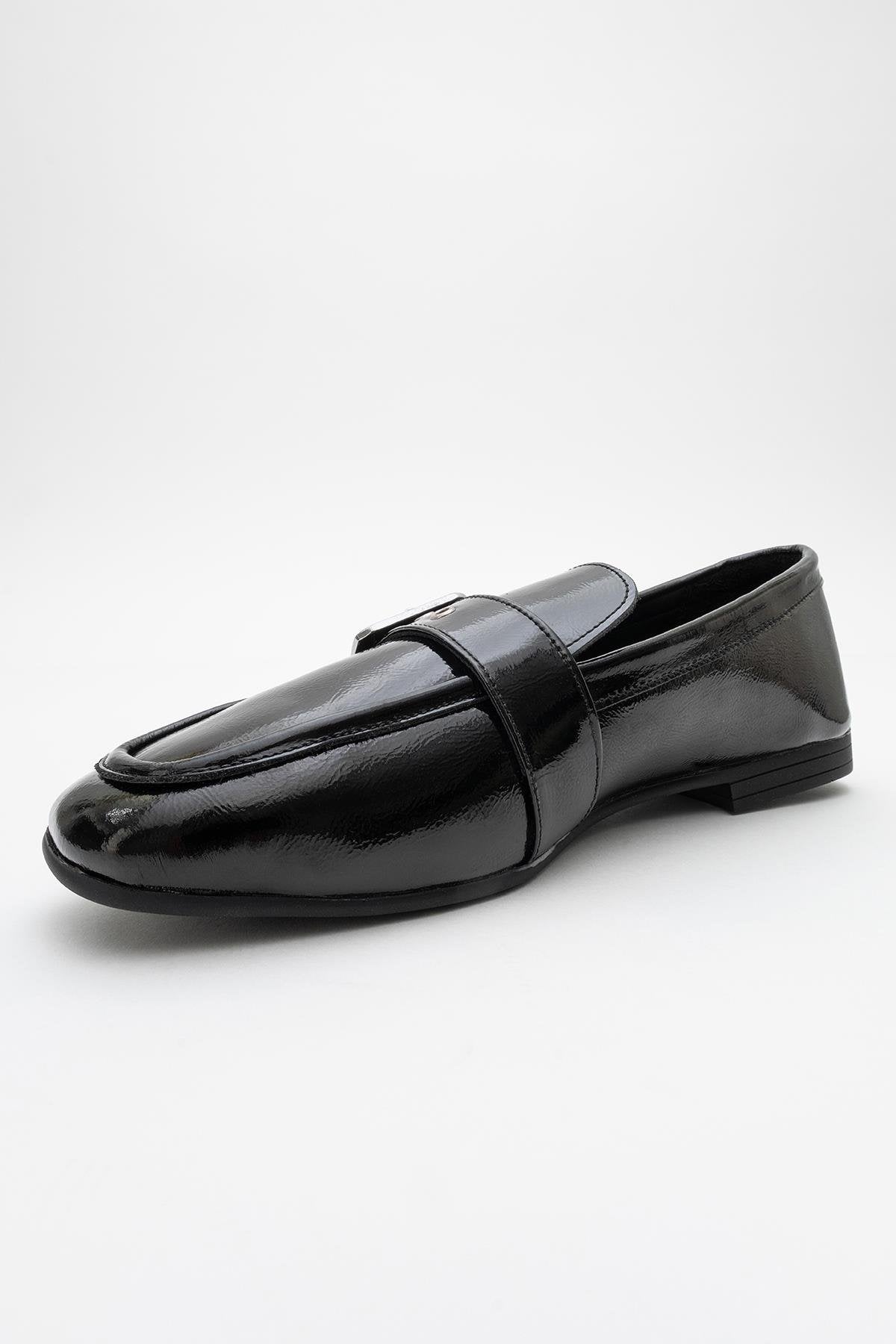 Clarion - Black Patent Leather Loafers (Women)